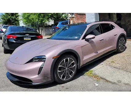 Porsche Taycan with Rayno ceramic tint by Tint IQ 360